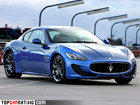 2012 Maserati GranTurismo Sport (M145 LL) = 300 kph, 460 bhp, 4.7 sec.