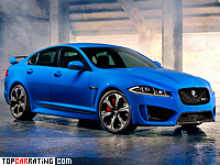 2013 Jaguar XFR-S = 300 kph, 550 bhp, 4.6 sec.