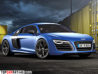 2013 Audi R8 V10 Plus = 319 kph, 550 bhp, 3.8 sec.