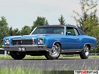 1970 Chevrolet Monte Carlo SS 454 = 206 kph, 450 bhp, 5.8 sec.