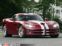 2008 Dodge Viper SRT10 = 336 kph, 608 bhp, 3.8 sec.