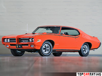 1969 Pontiac GTO Judge Hardtop Coupe = 213 kph, 366 bhp, 5.2 sec.