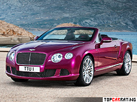 2013 Bentley Continental GT Speed Convertible = 319 kph, 625 bhp, 4.4 sec.