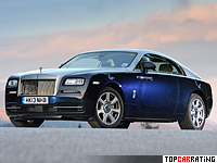 2013 Rolls-Royce Wraith = 250 kph, 632 bhp, 4.6 sec.