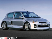 2001 Renault Clio V6 Sport (Mk1) = 237 kph, 226 bhp, 6.1 sec.