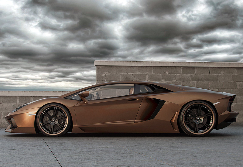 2012 Lamborghini Aventador LP777-4 Wheelsandmore Chocolate Rabbioso