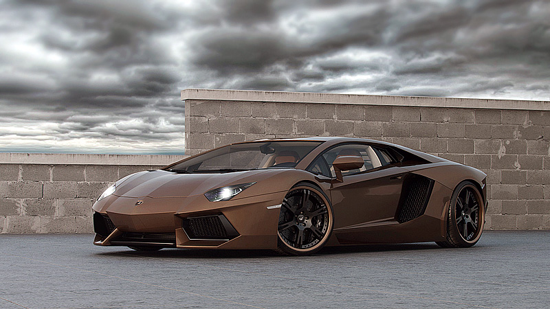 2012 Lamborghini Aventador LP777-4 Wheelsandmore Chocolate Rabbioso