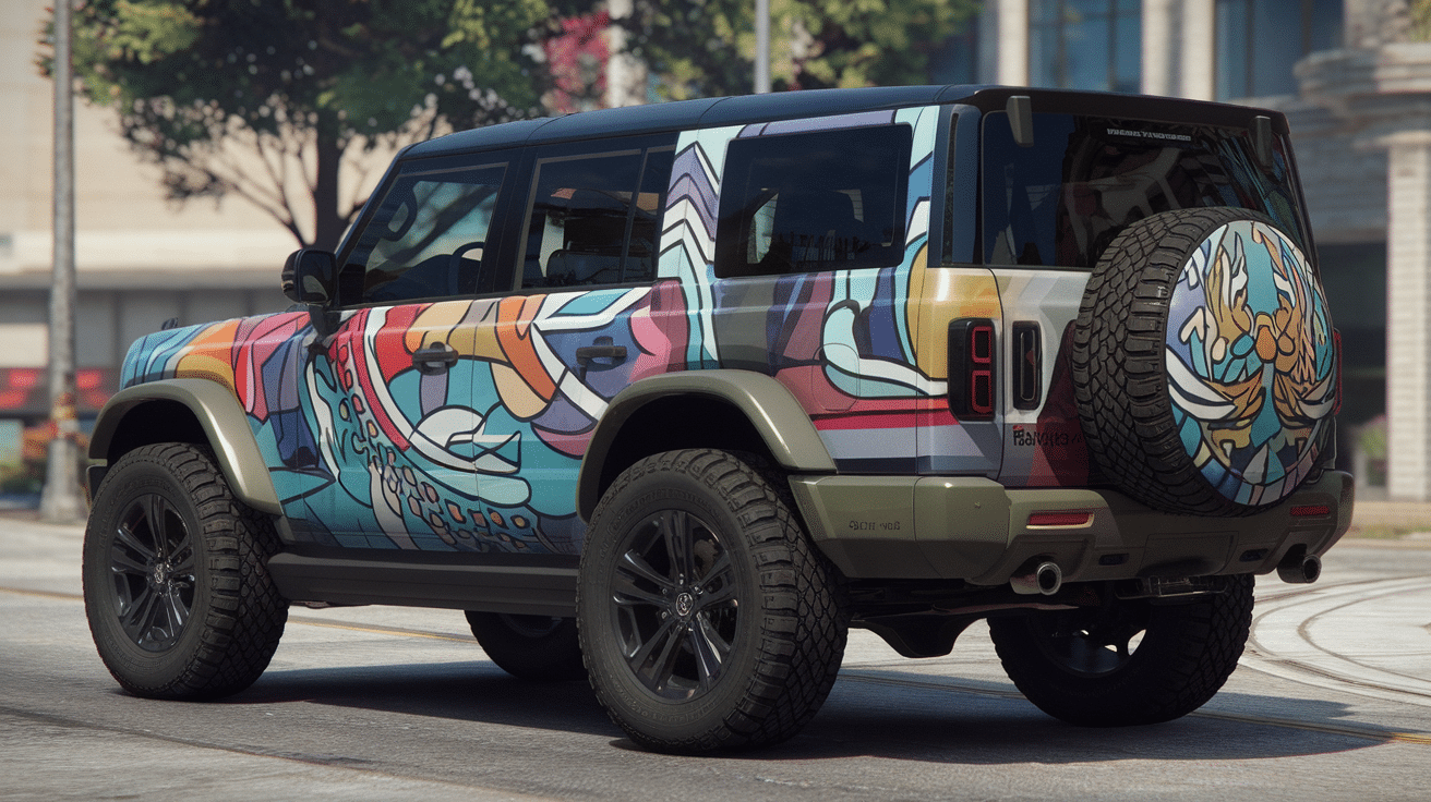 a-photo-of-a-large-suv-with-a-custom-wra