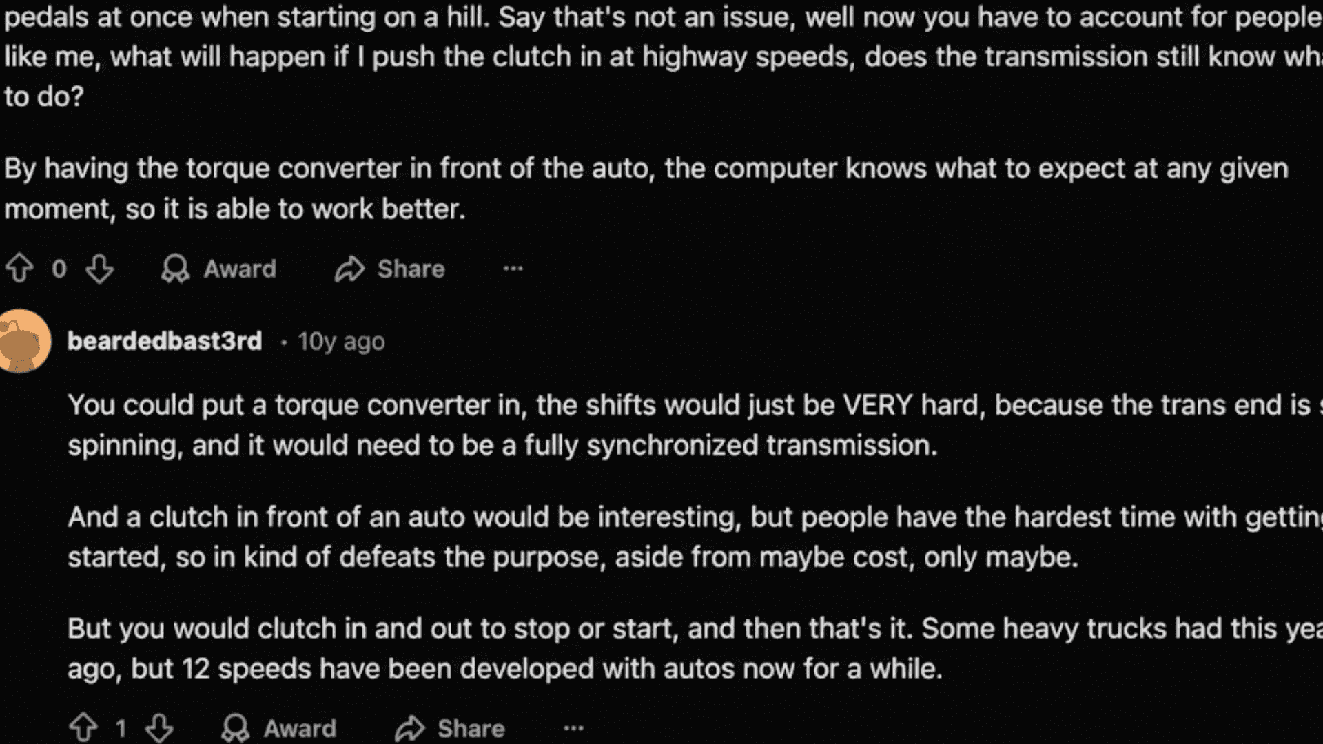 Real Users Insights on Torque Converter