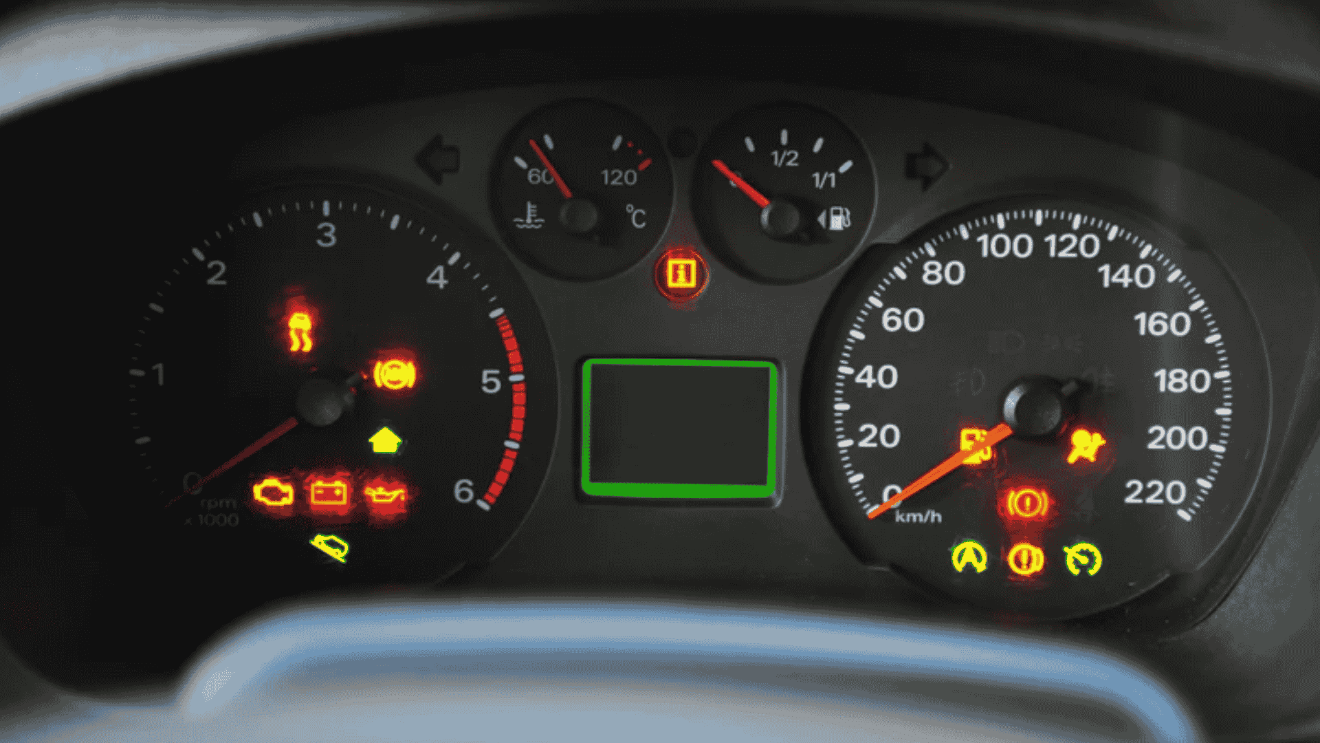 yellow car warning lights featured image